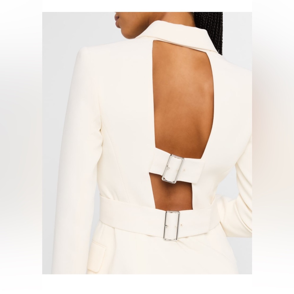 White Blazer Dress - Sz 4 - Picture 7 of 11